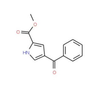 Methyl 4-benzoyl-1H-pyrrole-2-carboxylate (CAS 34628-36-9) - chemical structure image