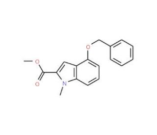 Methyl 4-(benzyloxy)-1-methyl-1H-indole-2-carboxylate - chemical structure image
