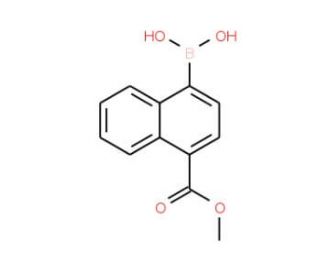 Methyl 4-borononaphthalene-1-carboxylate (CAS 957034-67-2) - chemical structure image