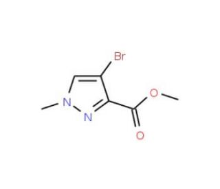 methyl 4-bromo-1-methyl-1H-pyrazole-3-carboxylate (CAS 211738-66-8) - chemical structure image