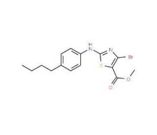 Methyl 4-bromo-2-(4-butylphenyl)thiazole-5-carboxylate - chemical structure image