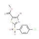 Methyl 4-bromo-2-(4-chlorophenylsulfonyl)thiazole-5-carboxylate - chemical structure image