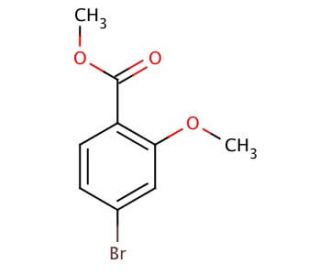 Methyl 4-bromo-2-methoxybenzoate (CAS 139102-34-4) - chemical structure image