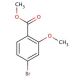 Methyl 4-bromo-2-methoxybenzoate (CAS 139102-34-4) - chemical structure image