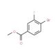 Methyl 4-bromo-3-fluorobenzoate (CAS 849758-12-9) - chemical structure image