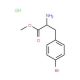 Methyl 4-bromo-L-phenylalaninate hydrochloride (CAS 99359-32-7) - chemical structure image
