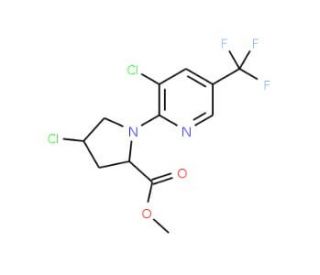 Methyl 4-chloro-1-[3-chloro-5-(trifluoromethyl)-2-pyridinyl]-2-pyrrolidinecarboxylate - chemical structure image