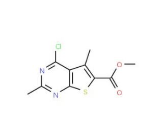 methyl 4-chloro-2,5-dimethylthieno[2,3-d]pyrimidine-6-carboxylate - chemical structure image
