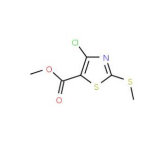 Methyl 4-chloro-2-(methylthio)thiazole-5-carboxylate - chemical structure image