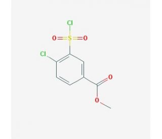 methyl 4-chloro-3-(chlorosulfonyl)benzoate (CAS 1000933-19-6) - chemical structure image