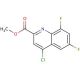Methyl 4-chloro-6,8-difluoroquinoline-2-carboxylate (CAS 887589-39-1) - chemical structure image