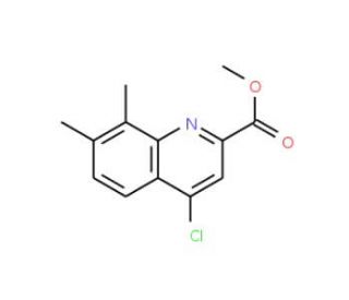 Methyl 4-chloro-7,8-dimethylquinoline-2-carboxylate (CAS 1133115-70-4) - chemical structure image