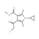 methyl 4-(chloroacetyl)-1-cyclopropyl-2,5-dimethyl-1H-pyrrole-3-carboxylate 的分子结构 methyl 4-(chloroacetyl)-1-cyclopropyl-2,5-dimethyl-1H-pyrrole-3-carboxylate - chemical structure image