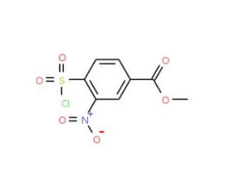 methyl 4-(chlorosulfonyl)-3-nitrobenzoate (CAS 162010-78-8) - chemical structure image