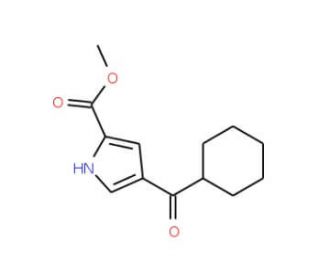 Methyl 4-(cyclohexylcarbonyl)-1H-pyrrole-2-carboxylate - chemical structure image