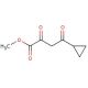 methyl 4-cyclopropyl-2,4-dioxobutanoate (CAS 167408-67-5) - chemical structure image