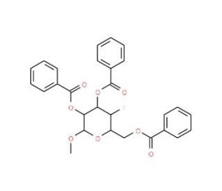 Methyl 4-Deoxy-4-fluoro-α-D-glucose Tribenzoate (CAS 84065-98-5) - chemical structure image
