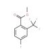 Methyl 4-fluoro-2-(trifluoromethyl)-benzenecarboxylate (CAS 220141-23-1) - chemical structure image