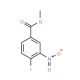 Methyl 4-fluoro-3-nitrobenzoate (CAS 329-59-9) - chemical structure image