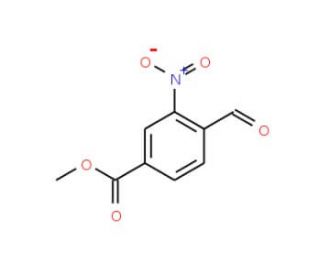 Methyl 4-formyl-3-nitrobenzoate (CAS 153813-69-5) - chemical structure image