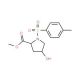 Methyl 4-hydroxy-1-[(4-methylphenyl)sulfonyl]-2-pyrrolidinecarboxylate (CAS 16257-57-1) - chemical structure image