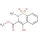 Methyl 4-Hydroxy-2-methyl-2H-1,2-benzothiazine-3-carboxylate 1,1-Dioxide (CAS 35511-15-0) - chemical structure image