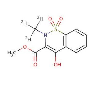 Methyl-4-hydroxy-2-methyl-d3-2H-1,2-benzothiazine-3-carboxylate 1,1-Dioxide (CAS 942047-62-3) - chemical structure image