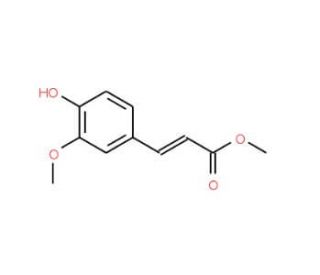 Methyl 4-hydroxy-3-methoxycinnamate (CAS 2309-07-1) - chemical structure image