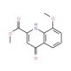 Methyl 4-hydroxy-8-methoxyquinoline-2-carboxylate (CAS 7101-90-8) - chemical structure image