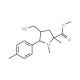 Methyl 4-(hydroxymethyl)-1,2-dimethyl-5-(4-methylphenyl)-2-pyrrolidinecarboxylate 的分子结构 Methyl 4-(hydroxymethyl)-1,2-dimethyl-5-(4-methylphenyl)-2-pyrrolidinecarboxylate - chemical structure image