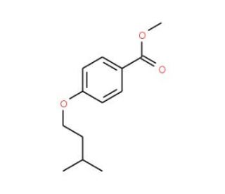Methyl 4-(isopentyloxy)benzenecarboxylate (CAS 408340-71-6) - chemical structure image