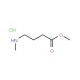 methyl 4-(methylamino)butanoate hydrochloride (CAS 89584-24-7) - chemical structure image