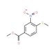 Methyl 4-(methylsulfanyl)-3-nitrobenzenecarboxylate (CAS 51919-71-2) - chemical structure image