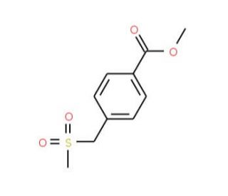 Methyl 4-(methylsulfonylmethyl)benzoate (CAS 160446-22-0) - chemical structure image