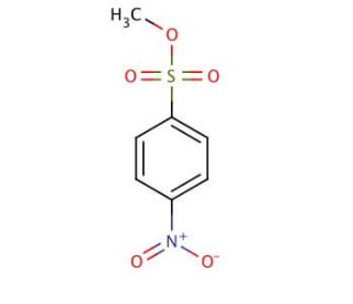 Methyl 4-nitrobenzenesulfonate (CAS 6214-20-6) - chemical structure image