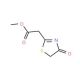 methyl (4-oxo-4,5-dihydro-1,3-thiazol-2-yl)acetate - chemical structure image