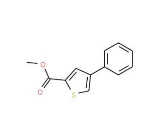 Methyl 4-phenylthiophene-2-carboxylate (CAS 21676-90-4) - chemical structure image