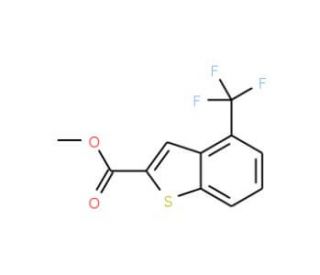 Methyl 4-(trifluoromethyl)benzo[b]thiophene-2-carboxylate (CAS 146137-87-3) - chemical structure image