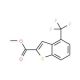 Methyl 4-(trifluoromethyl)benzo[b]thiophene-2-carboxylate (CAS 146137-87-3) - chemical structure image