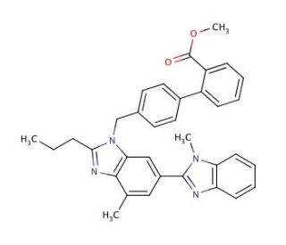 Methyl 4&prime;-[[2-n-Propyl-4-methyl-6-(1-methylbenzimidazol-2-yl)-benzimidazol-1-yl]methyl]biphenyl-2-carboxylate (CAS 528560-93-