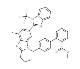 Methyl 4&prime;-[[2-n-Propyl-4-methyl-6-(1-methylbenzimidazol-2-yl)-benzimidazol-1-yl]methyl]biphenyl-2-carboxylate-d3 (CAS 1189944