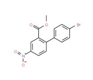Methyl 4&prime;-bromo-4-nitro[1,1&prime;-biphenyl]-2-carboxylate - chemical structure image