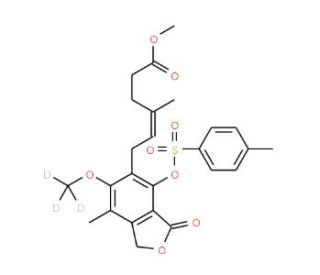 Methyl 4&prime;-Tosyl Mycophenoate-6-methyl-d3 (CAS 1185240-84-9) - chemical structure image
