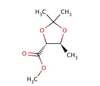 Methyl (4R,5S)-2,2,5-trimethyl-1,3-dioxolane-4-carboxylate (CAS 78086-72-3) - chemical structure image