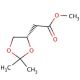 Methyl (4S)-(+)-2,2-dimethyl-1,3-dioxolane-4-acetate (CAS 95422-24-5) - chemical structure image