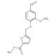 methyl 5-[(4-formyl-2-methoxyphenoxy)methyl]-2-furoate (CAS 332165-50-1) - chemical structure image
