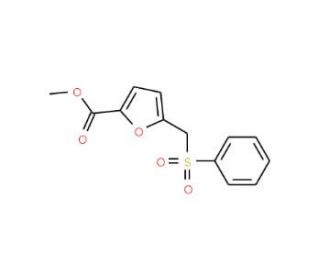 methyl 5-[(phenylsulfonyl)methyl]-2-furoate (CAS 91903-72-9) - chemical structure image