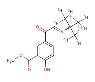 Methyl 5-[(tert-Butylimino)acetyl]salicylate-d9 - chemical structure image