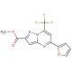 Methyl 5-(2-furyl)-7-(trifluoromethyl)pyrazolo-[1,5-a]pyrimidine-2-carboxylate - chemical structure image