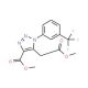 Methyl 5-(2-methoxy-2-oxoethyl)-1-[3-(trifluoro-methyl)phenyl]-1H-1,2,3-triazole-4-carboxylate - chemical structure image